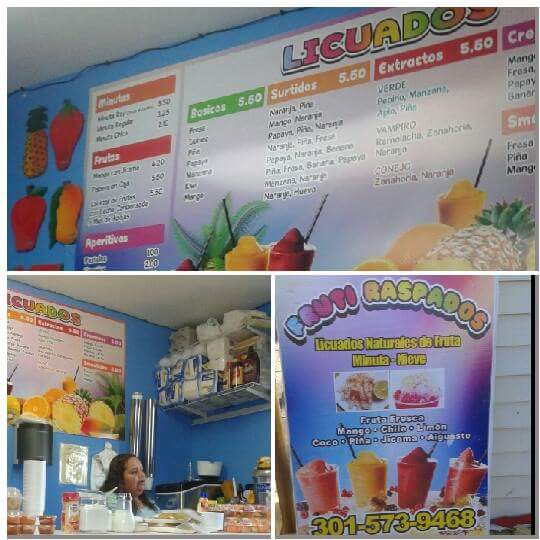 Fruti Raspados Mary #1 Menu