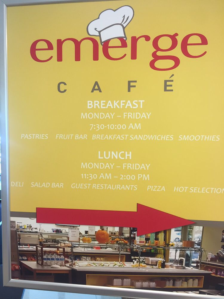 Emerge Cafe Menu