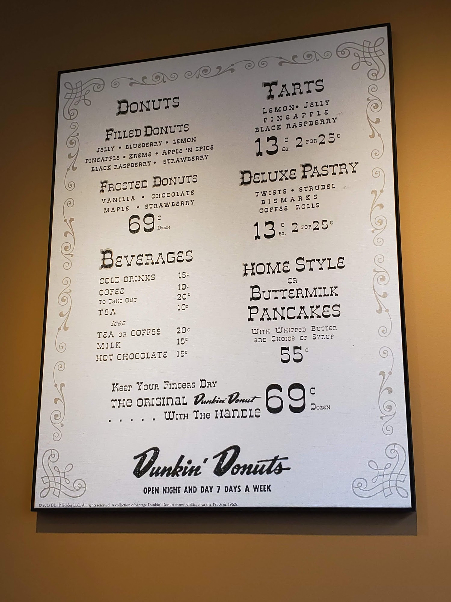 Dunkin' Menu