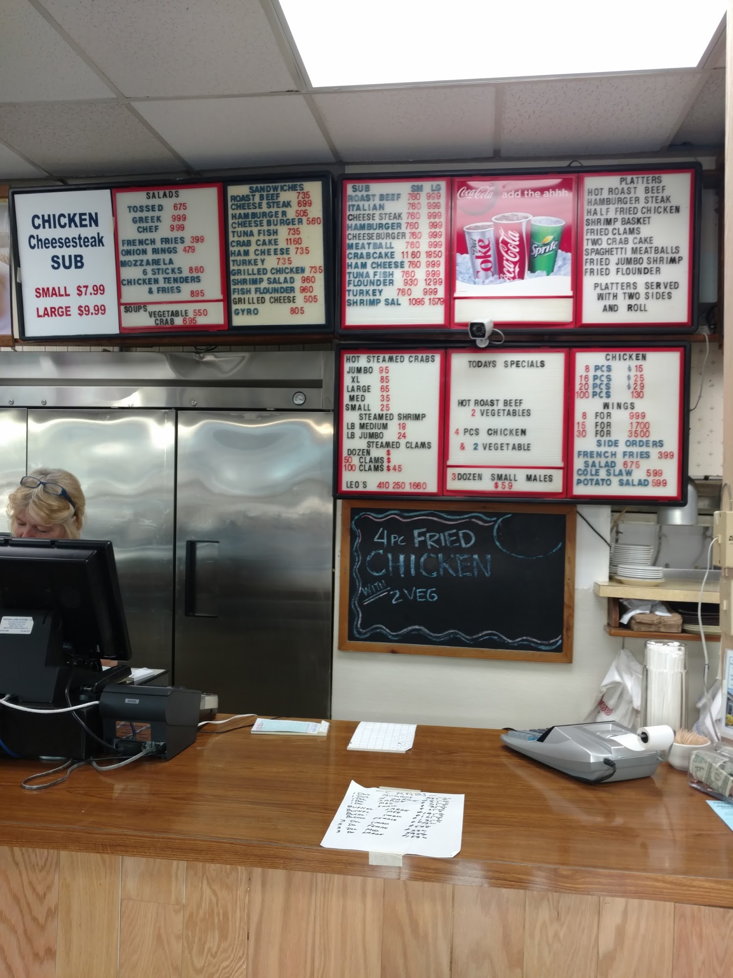 Leo's Subs Crabs & Chicken Menu