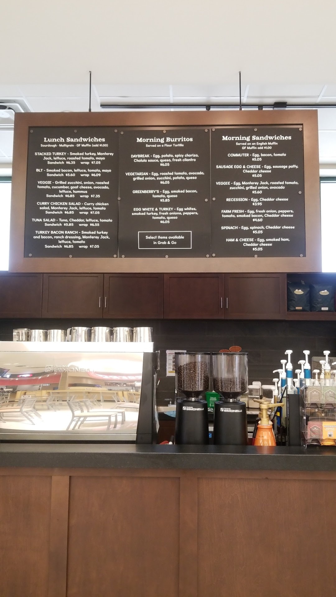 Greenberry Coffee Co. Menu