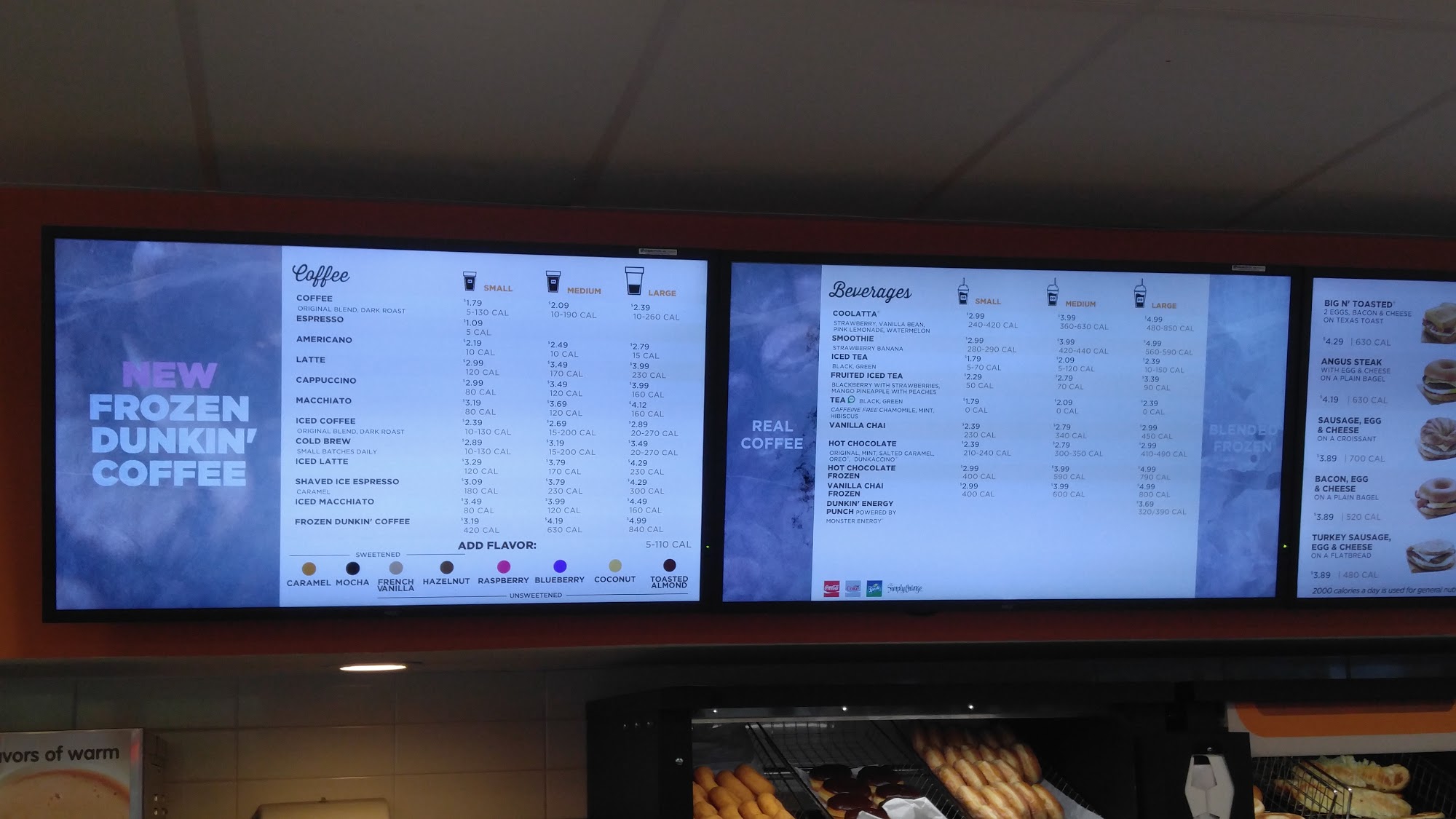 Dunkin' Menu