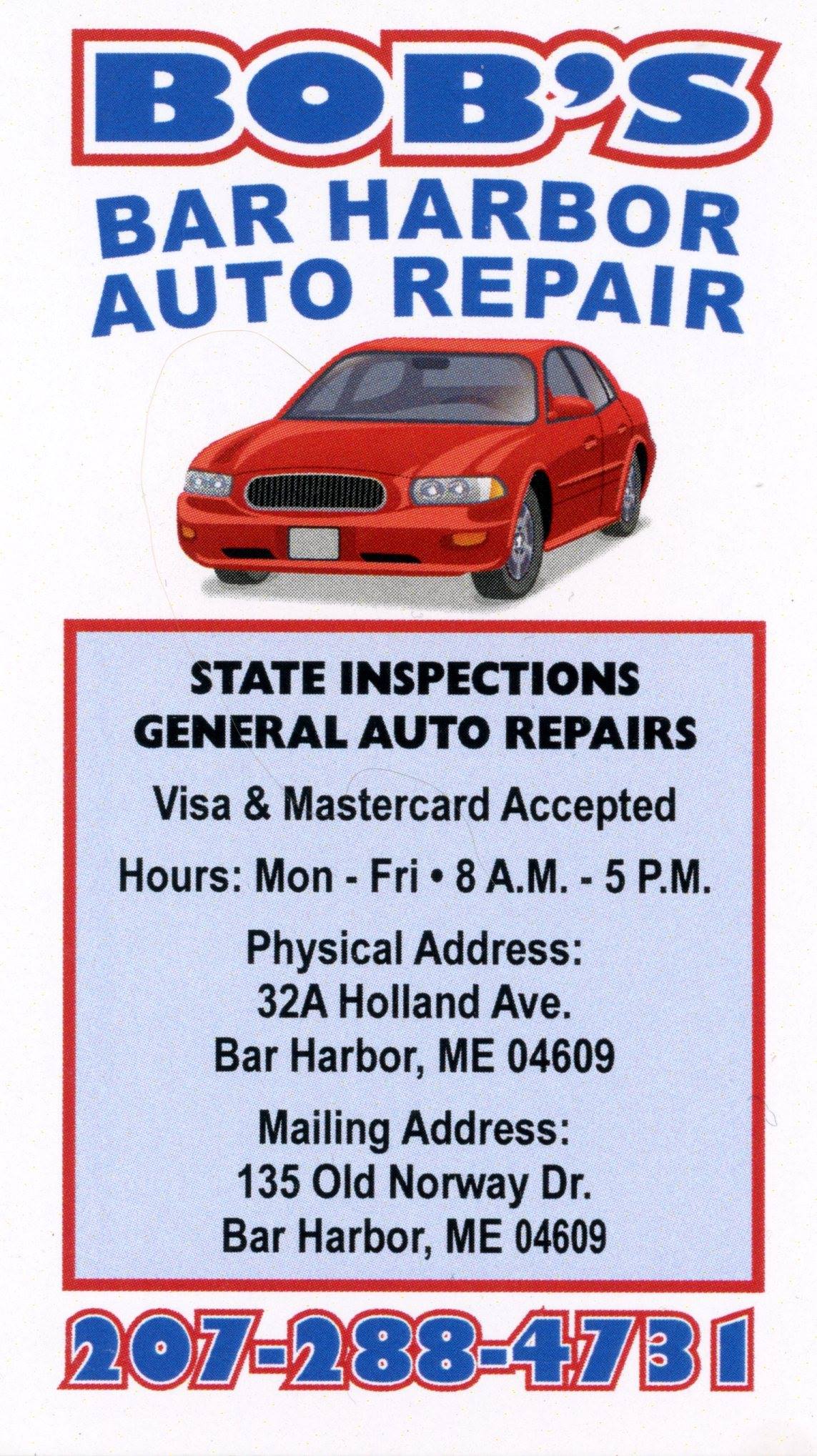Bob's Bar Harbor Auto Repair (DOWNTOWN LOCATION)