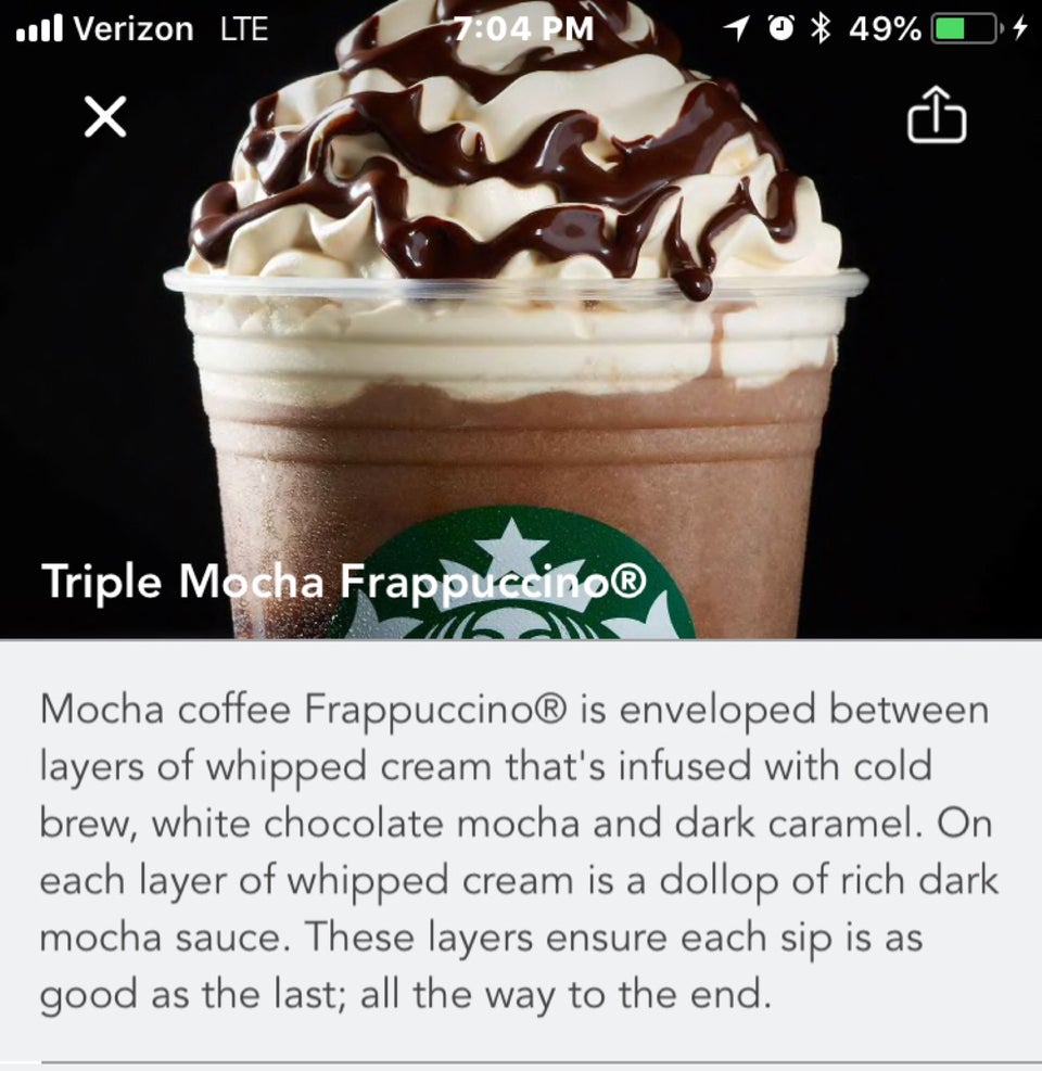 Starbucks Menu