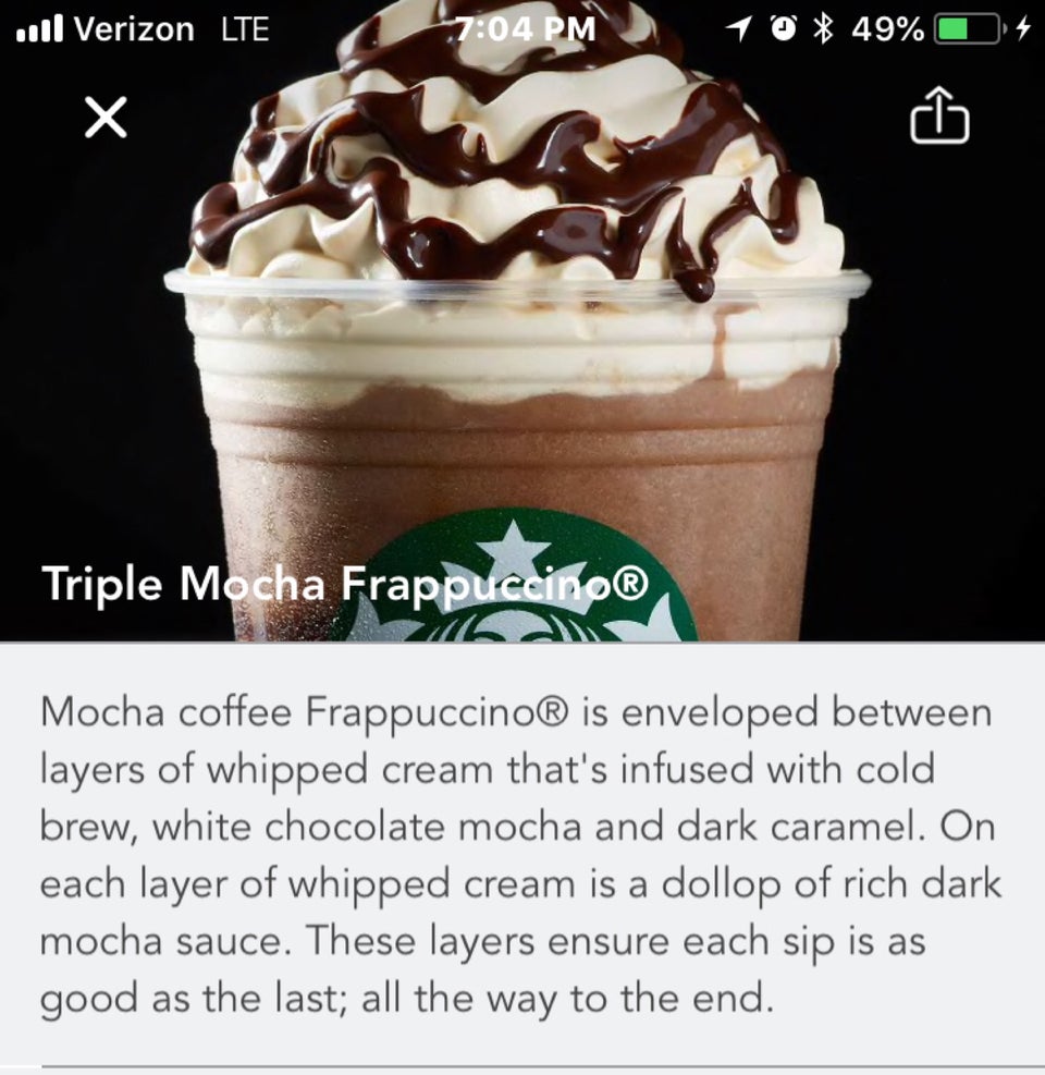 Starbucks Menu