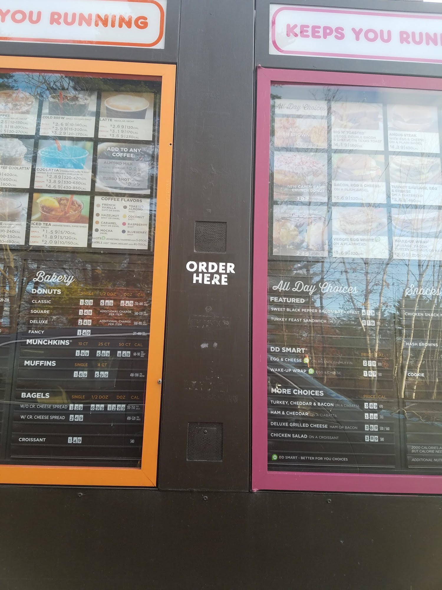 Dunkin' Menu