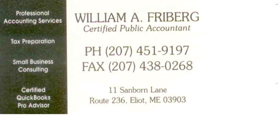 William A. Friberg, CPA