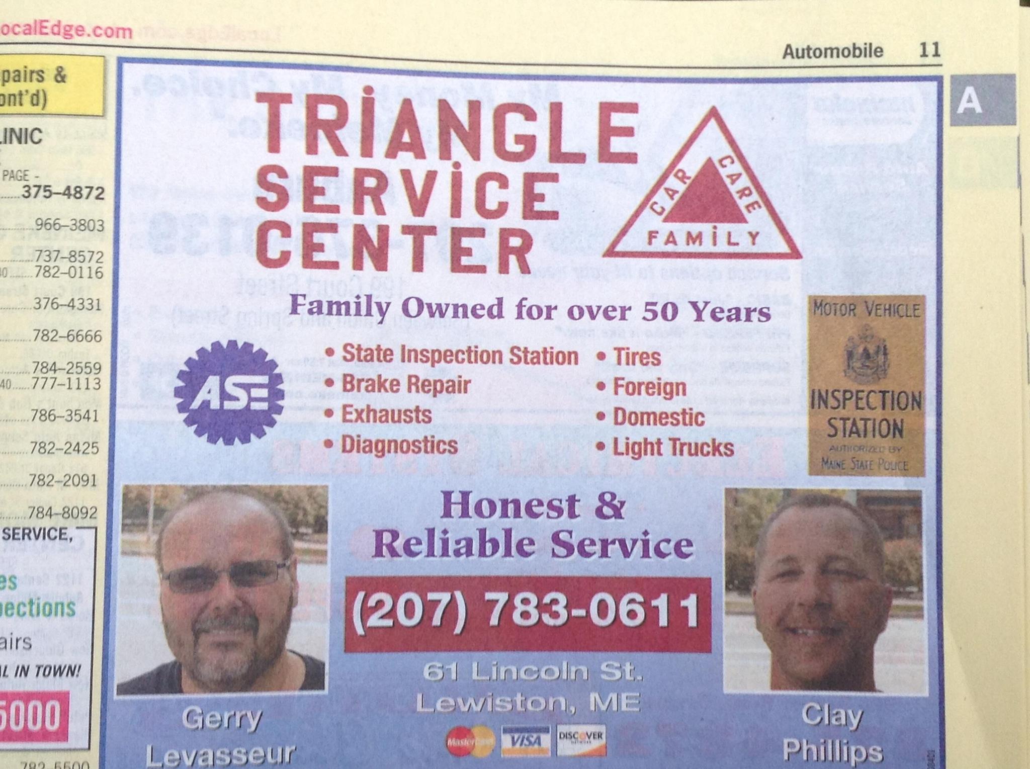 Triangle Service Center Inc