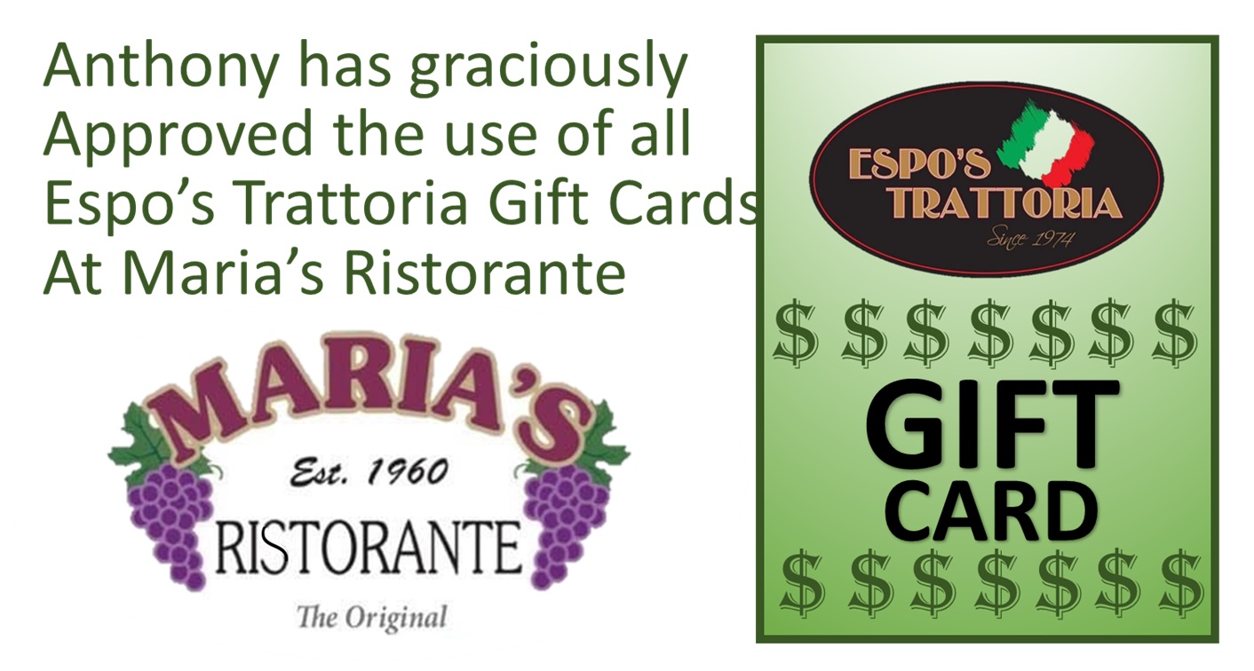 Espo's Trattoria 1335 Congress St, Portland
