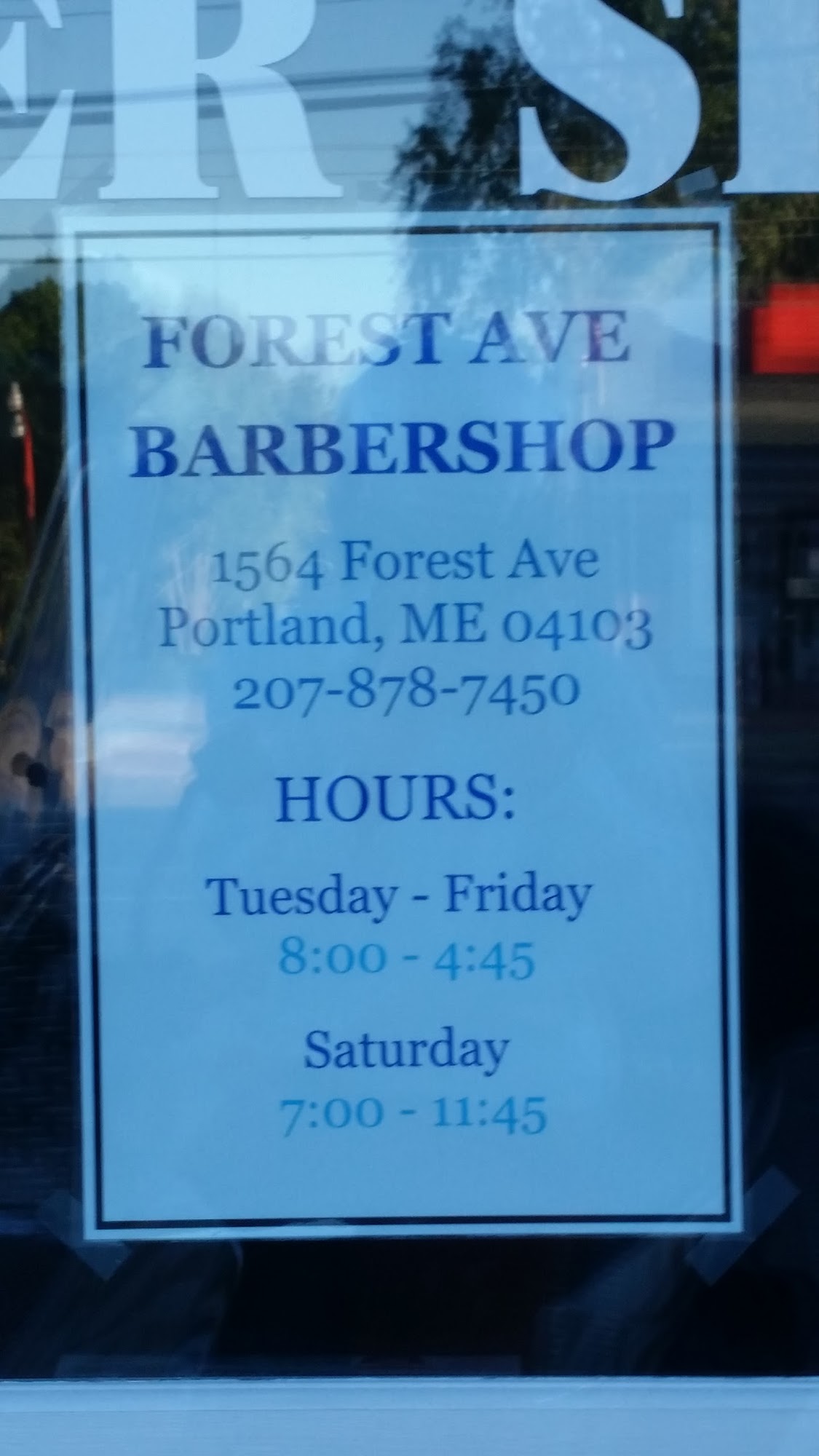 Forest Avenue Barber Shop