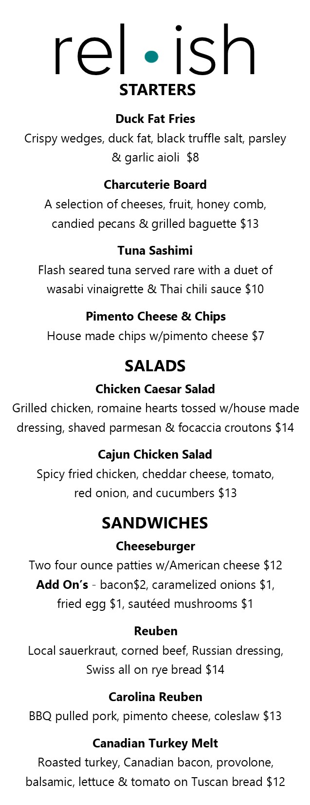 Relish Restaurant 610 Hilton Blvd, Ann Arbor