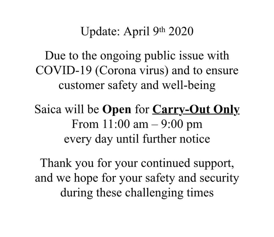 Saica Restaurant 1733 Plymouth Rd, Ann Arbor
