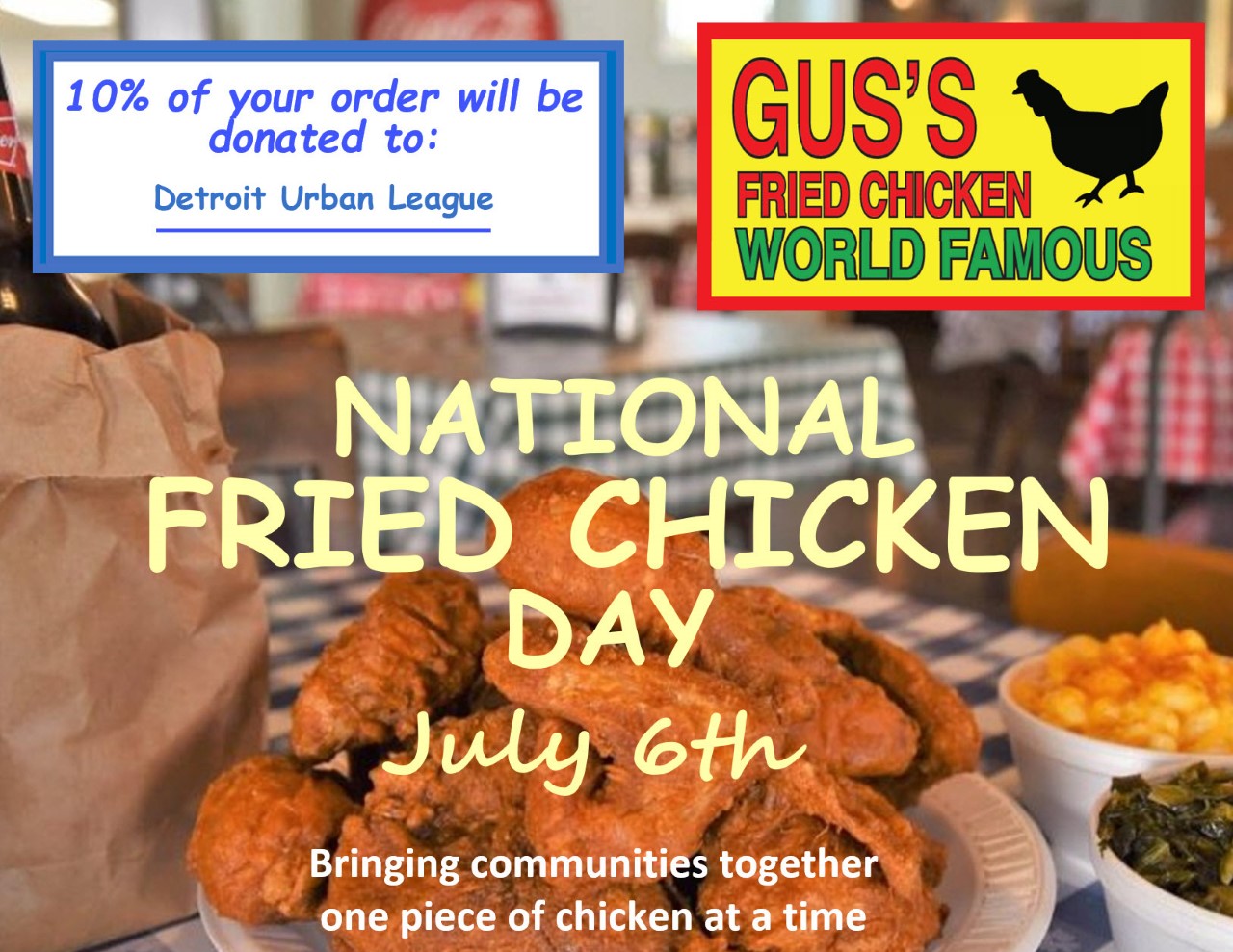 Gus's World Famous Fried Chicken 4101 3rd Ave, Detroit