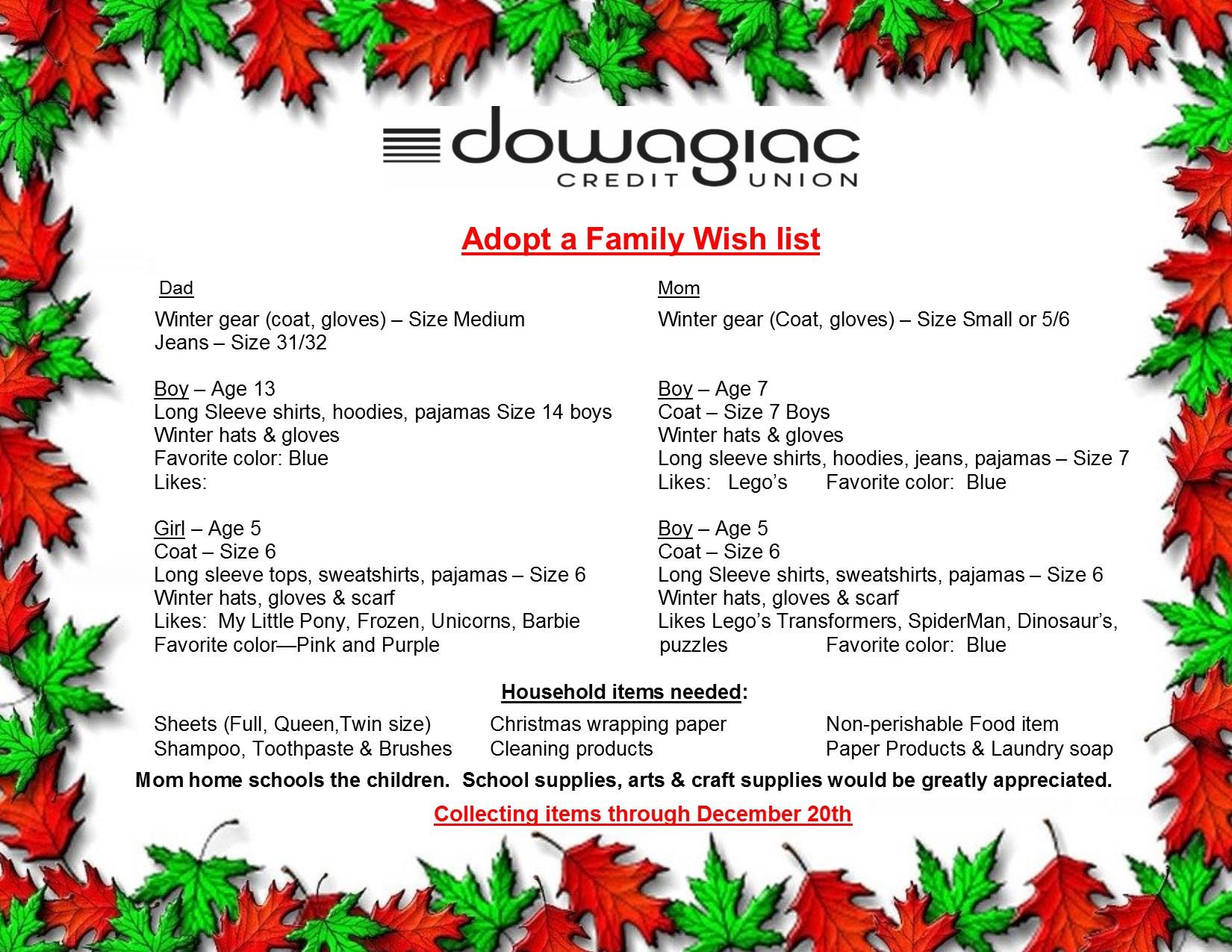 Dowagiac Area Federal Credit Union 473 E Division St, Dowagiac