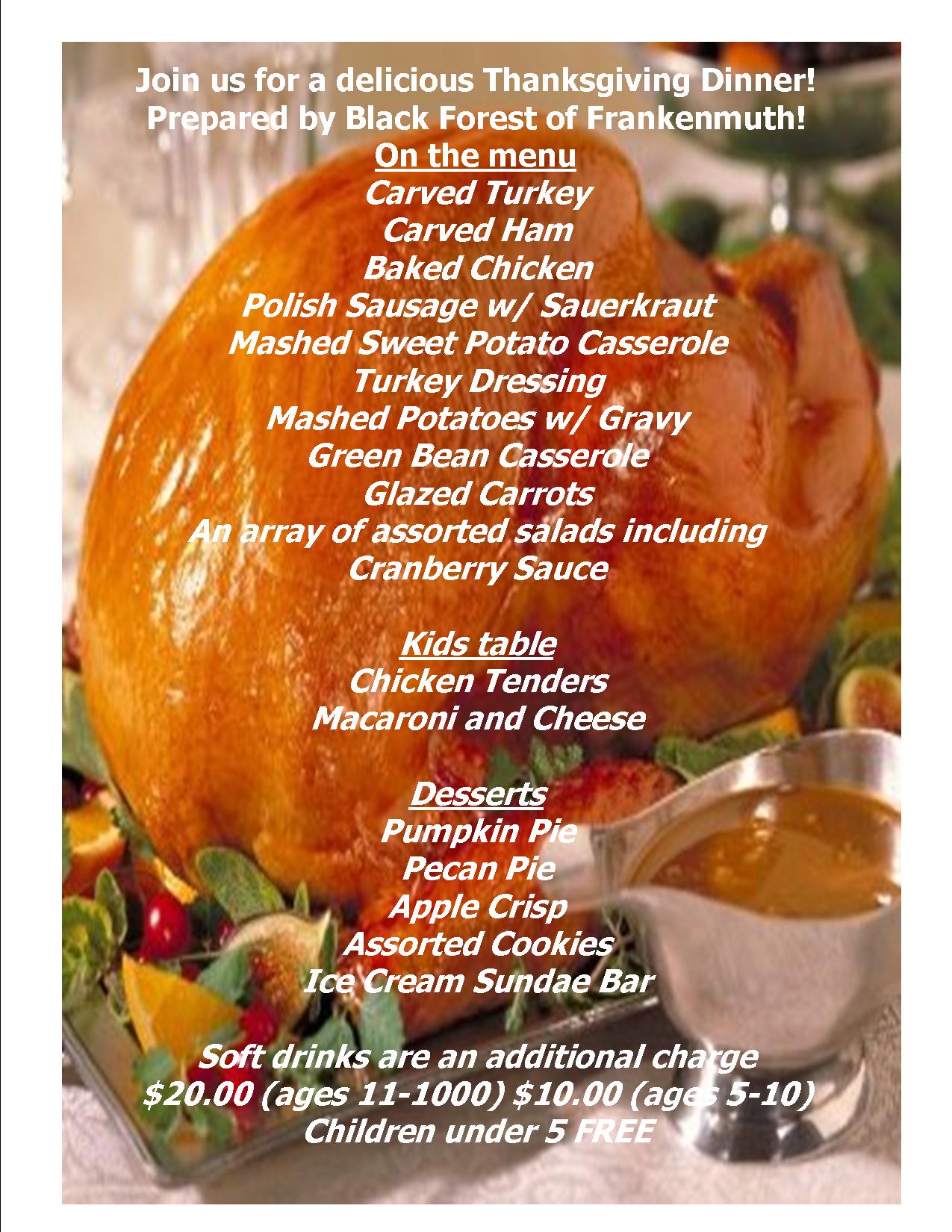 Black Forest Catering (Formerly Sullivan's) Menu