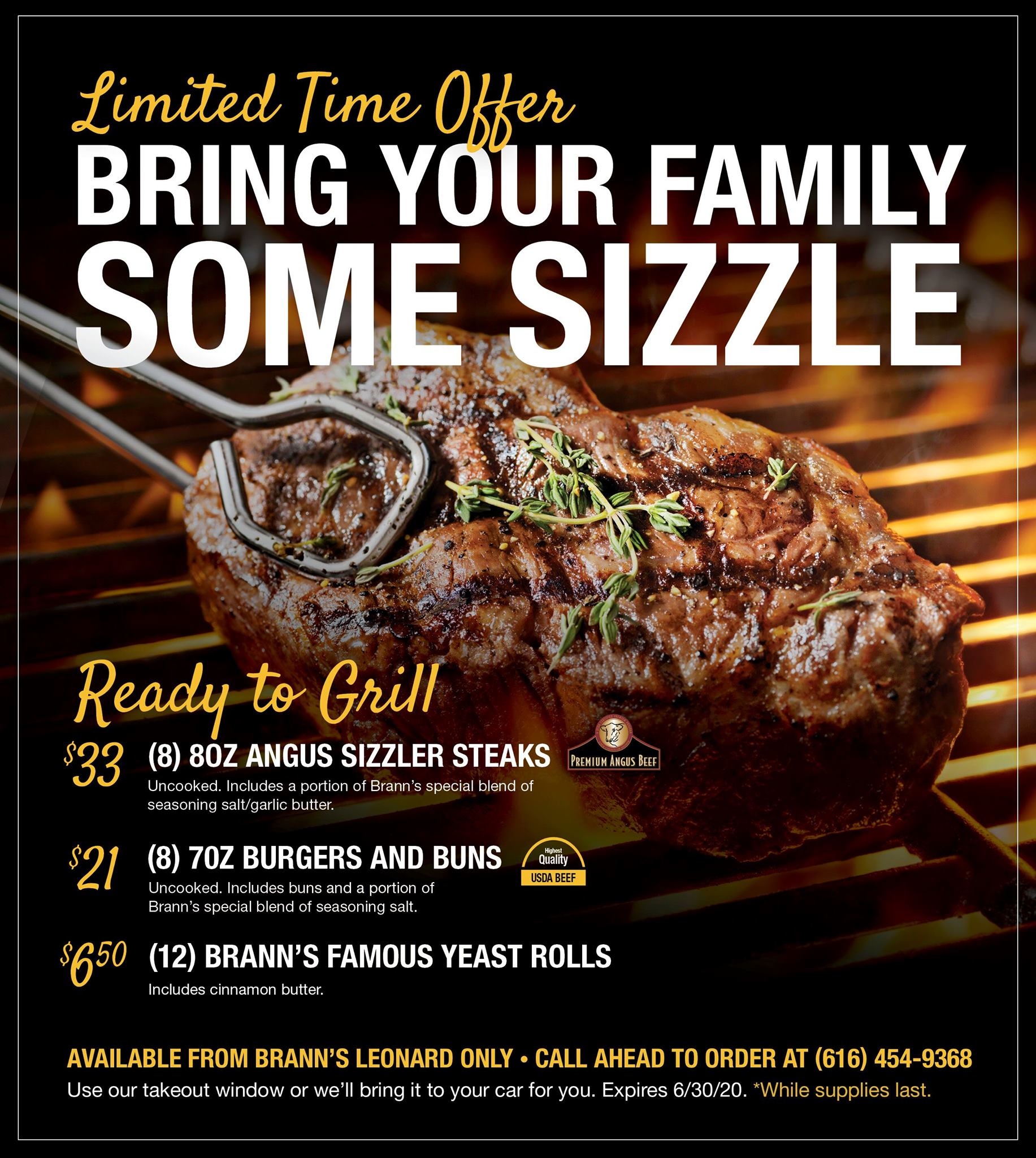 Brann's Steakhouse & Grille 401 Leonard St NW, Grand Rapids