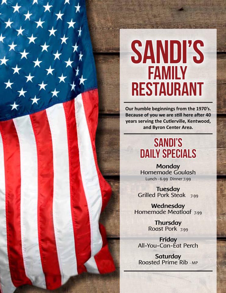 Sandi's Family Restaurant 6597 Division Ave S, Grand Rapids