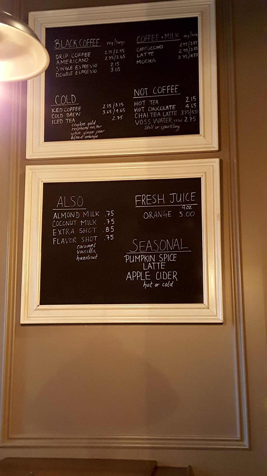 Marais Menu
