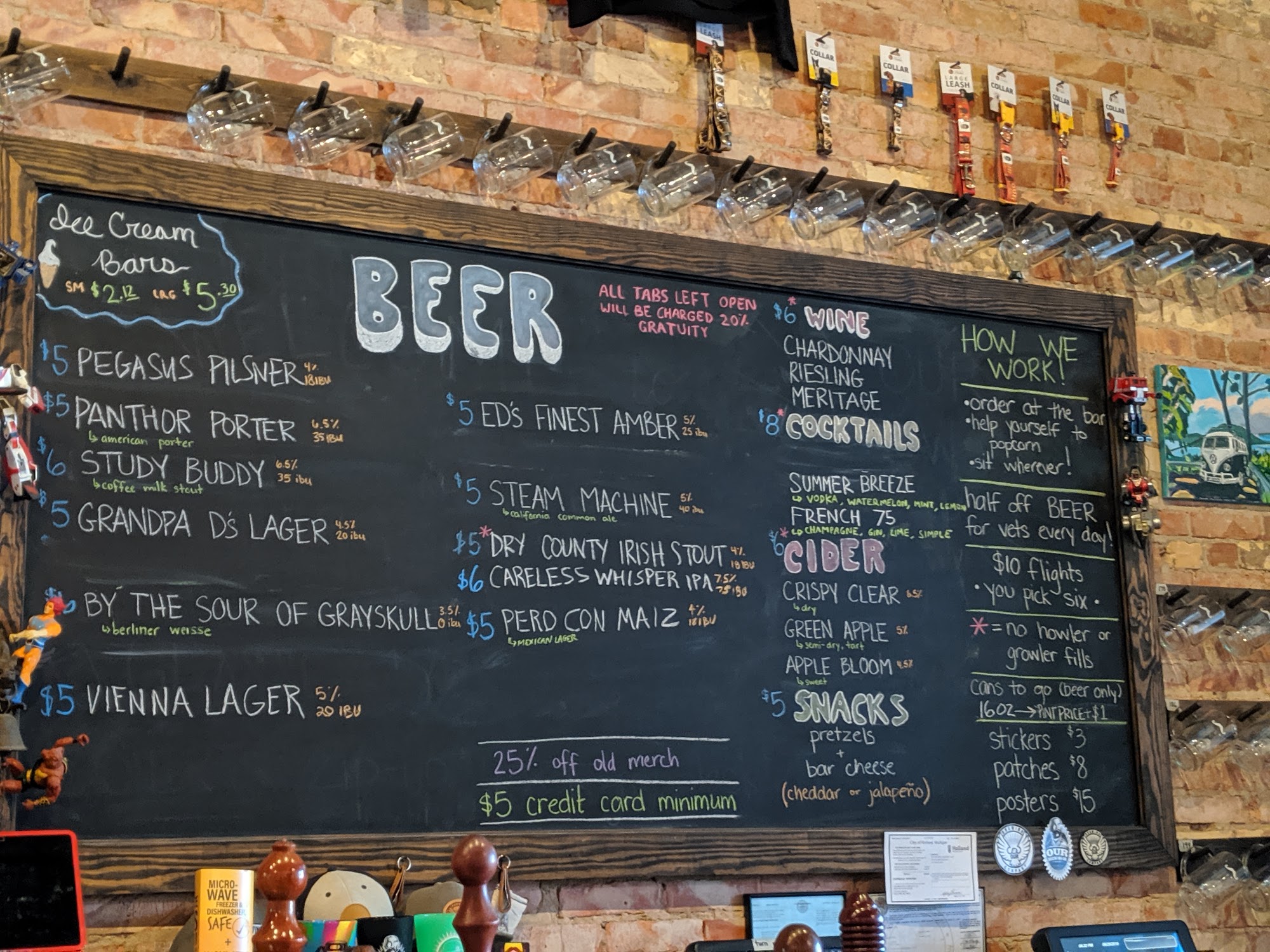 Our Brewing Company Menu