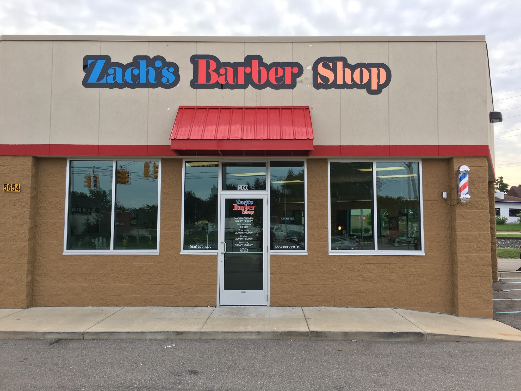 Zach's Barber Shop (walk-in only)