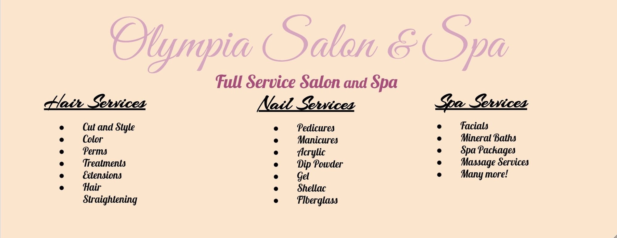 Olympia Salon & Spa