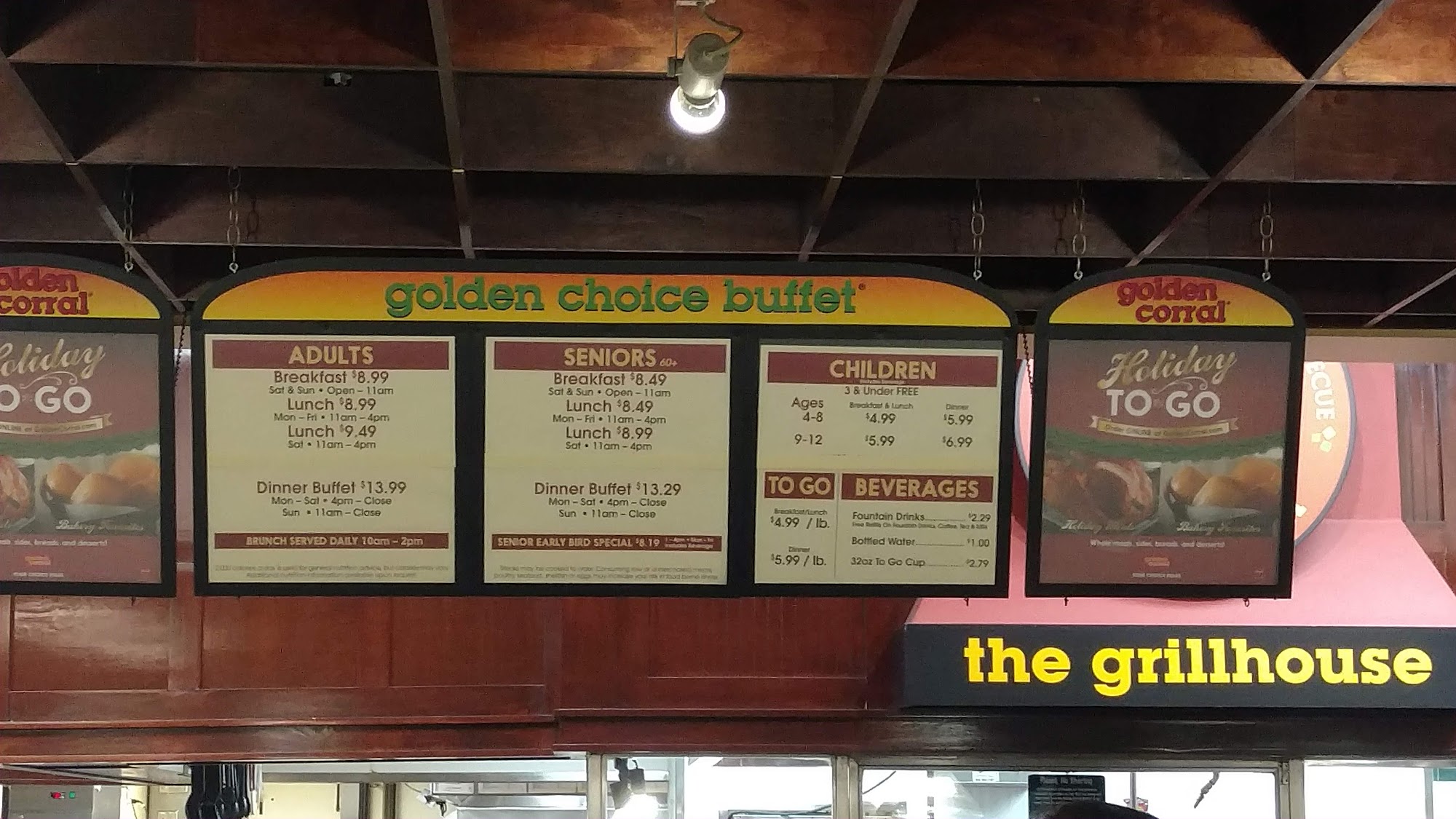 Golden Corral Buffet & Grill Menu