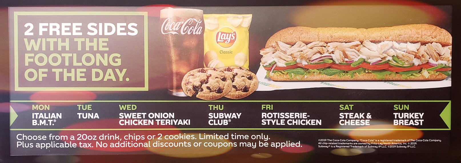 Subway Menu