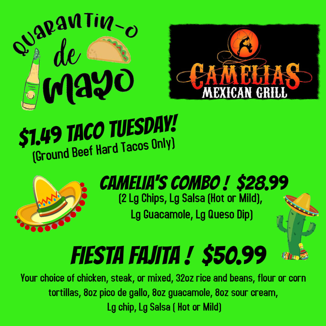 Camelia's Mexican Grill 1304 E Eleven Mile Rd, Royal Oak