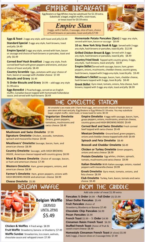 Empire Grill 39485 Mound Rd, Sterling Heights