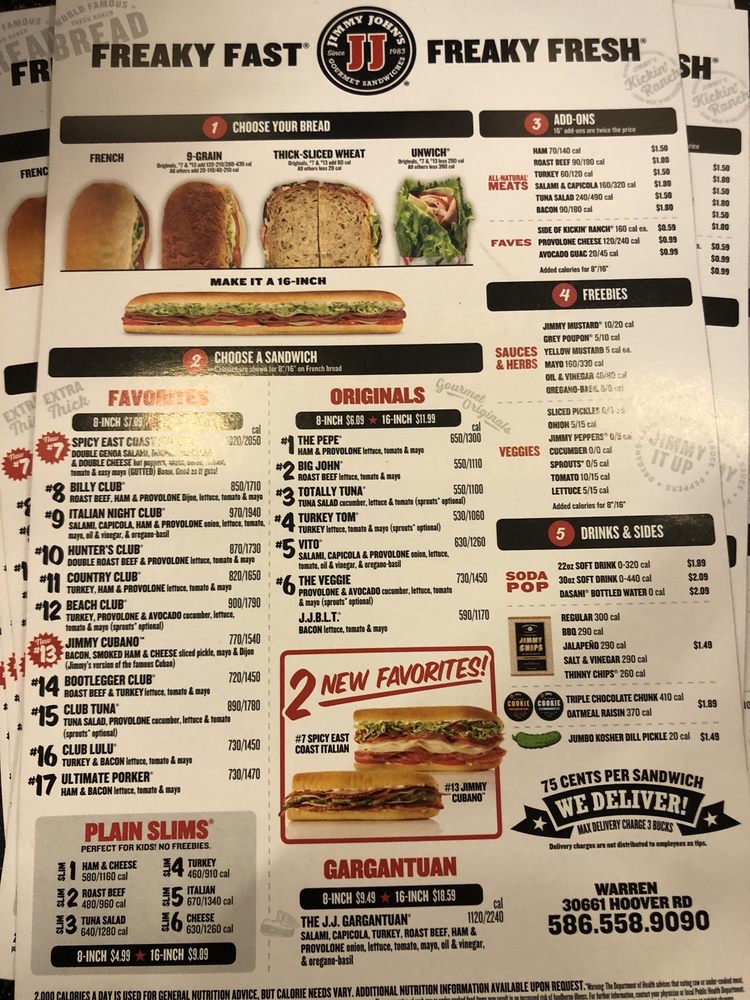 Jimmy John's 30661 Hoover Rd Suite B, Warren