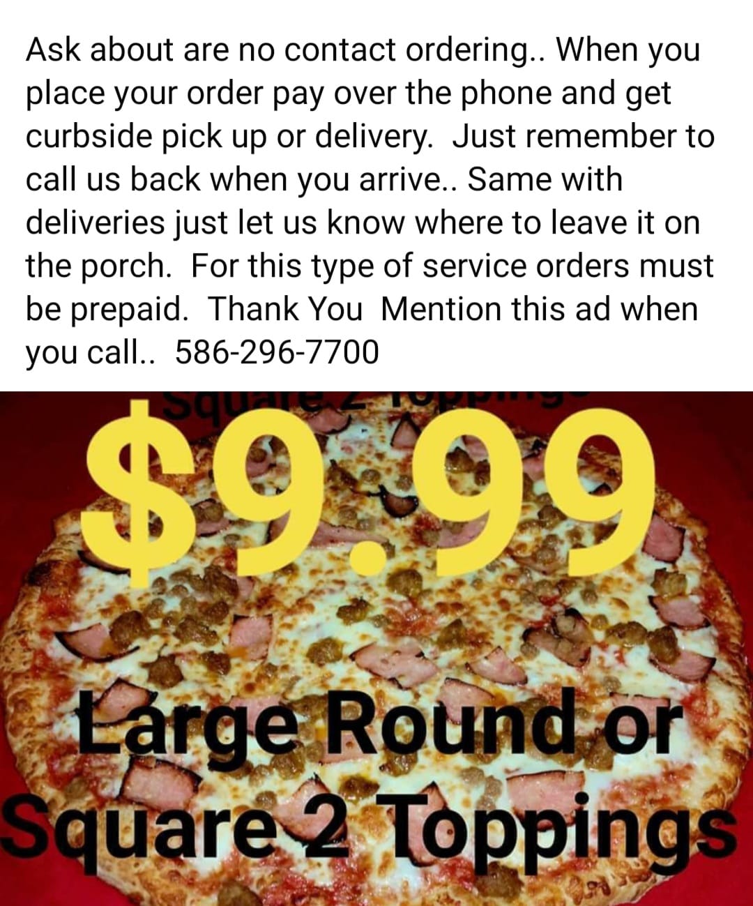 Paparoni's Pizza 32801 Hayes Rd, Warren
