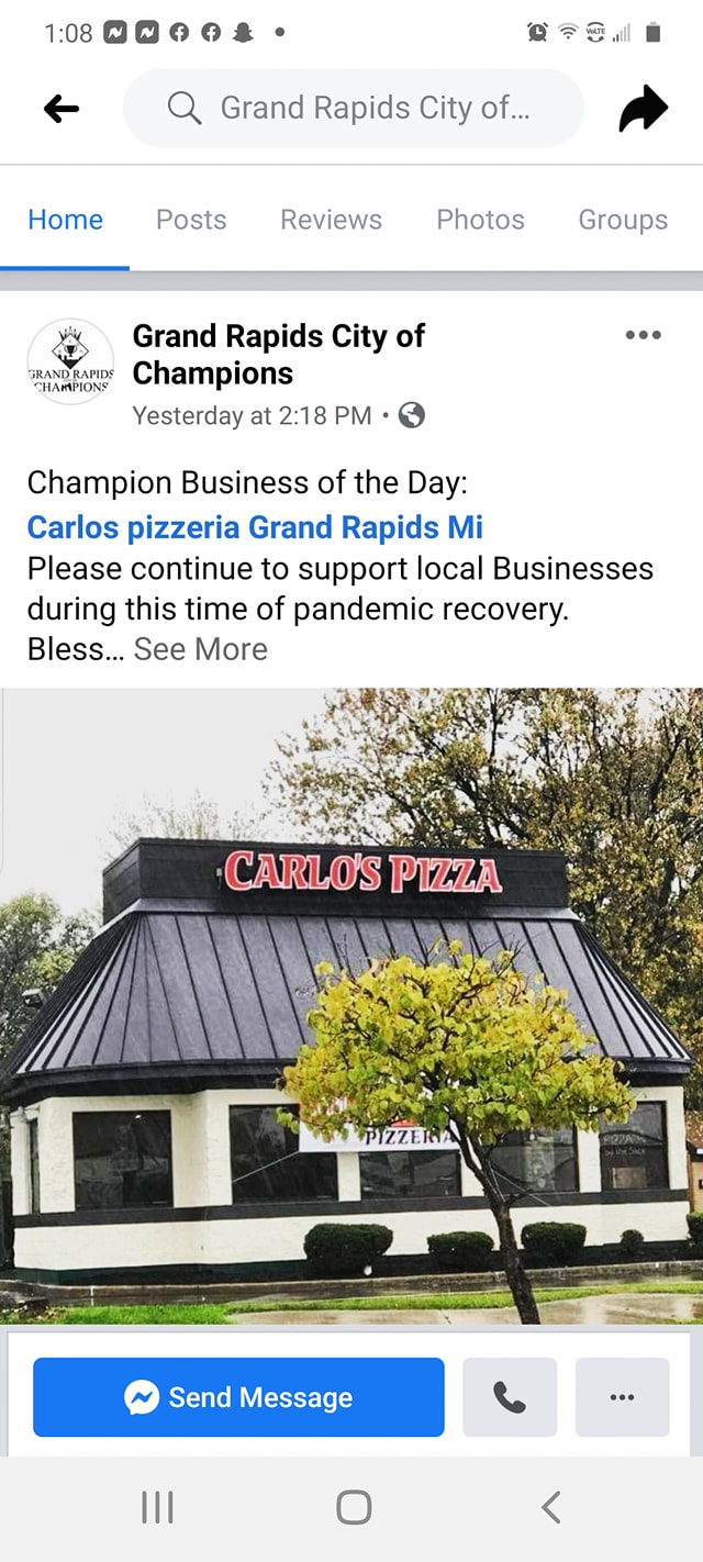 Carlo's Pizzeria 3516 South Division Ave S, Wyoming