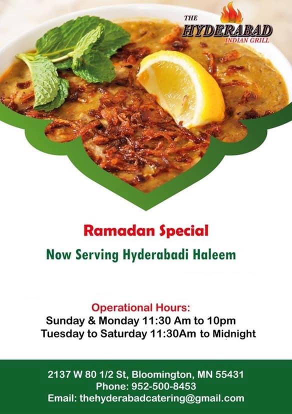 The Hyderabad Indian Grill Bloomington 2137 W 80th 1/2 St #1, Bloomington