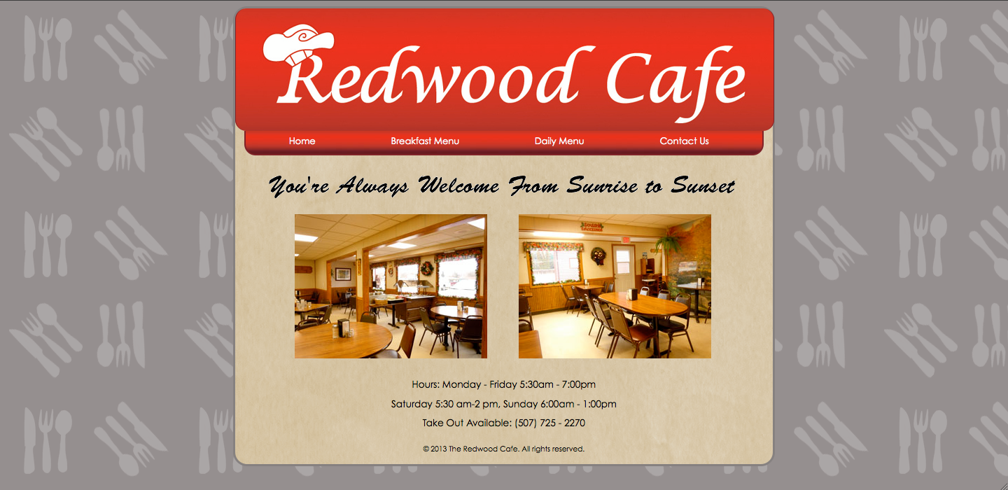Redwood Cafe 117 MN-44, Caledonia