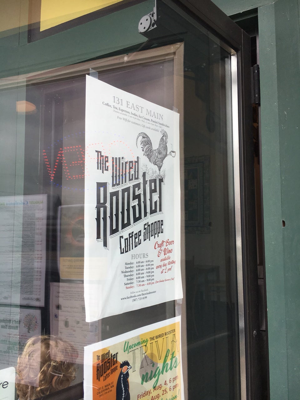 The Wired Rooster Coffee Shop 131 E Main St, Caledonia