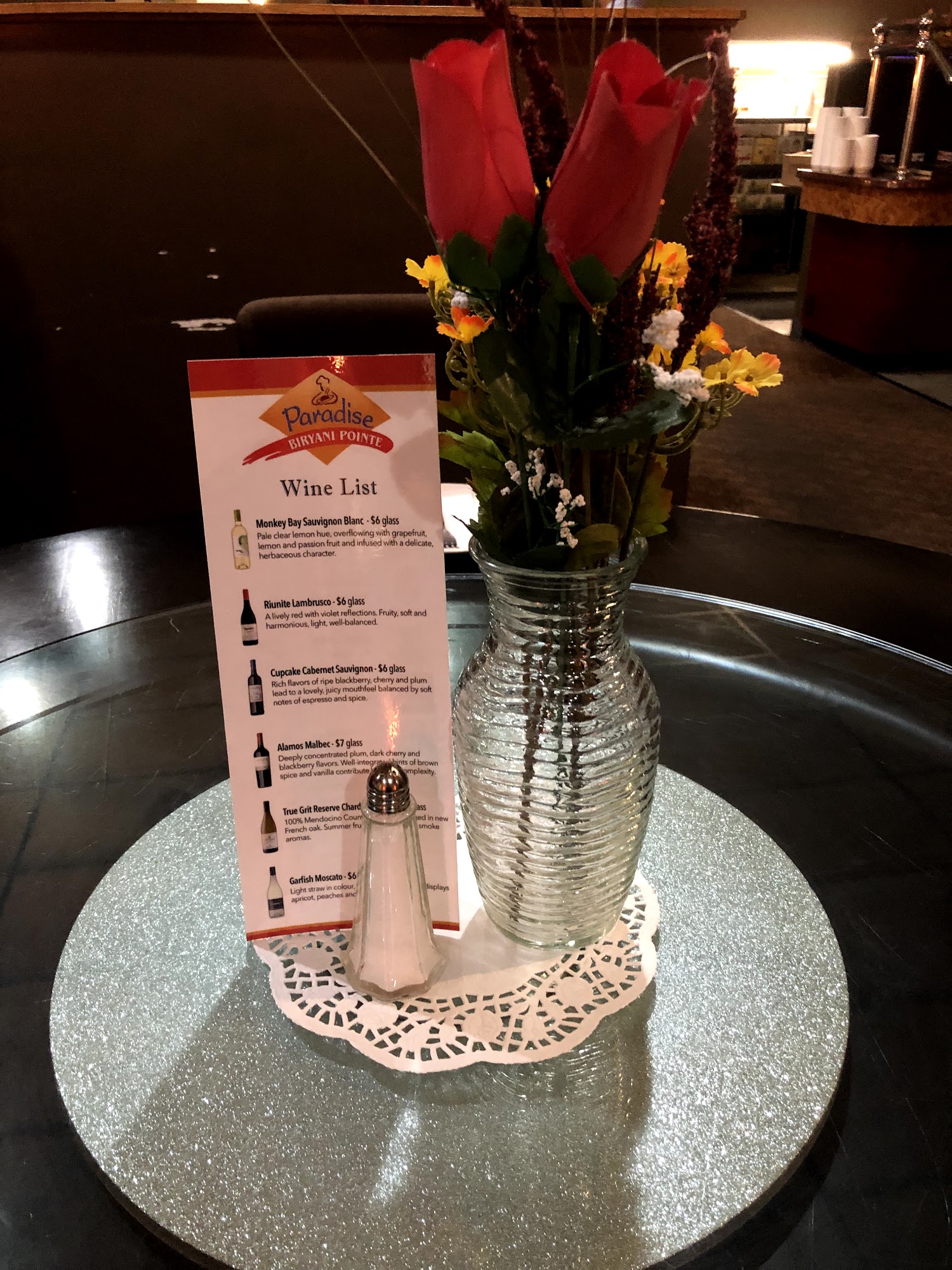 Paradise Biryani Pointe- closed for RENOVATION Menu