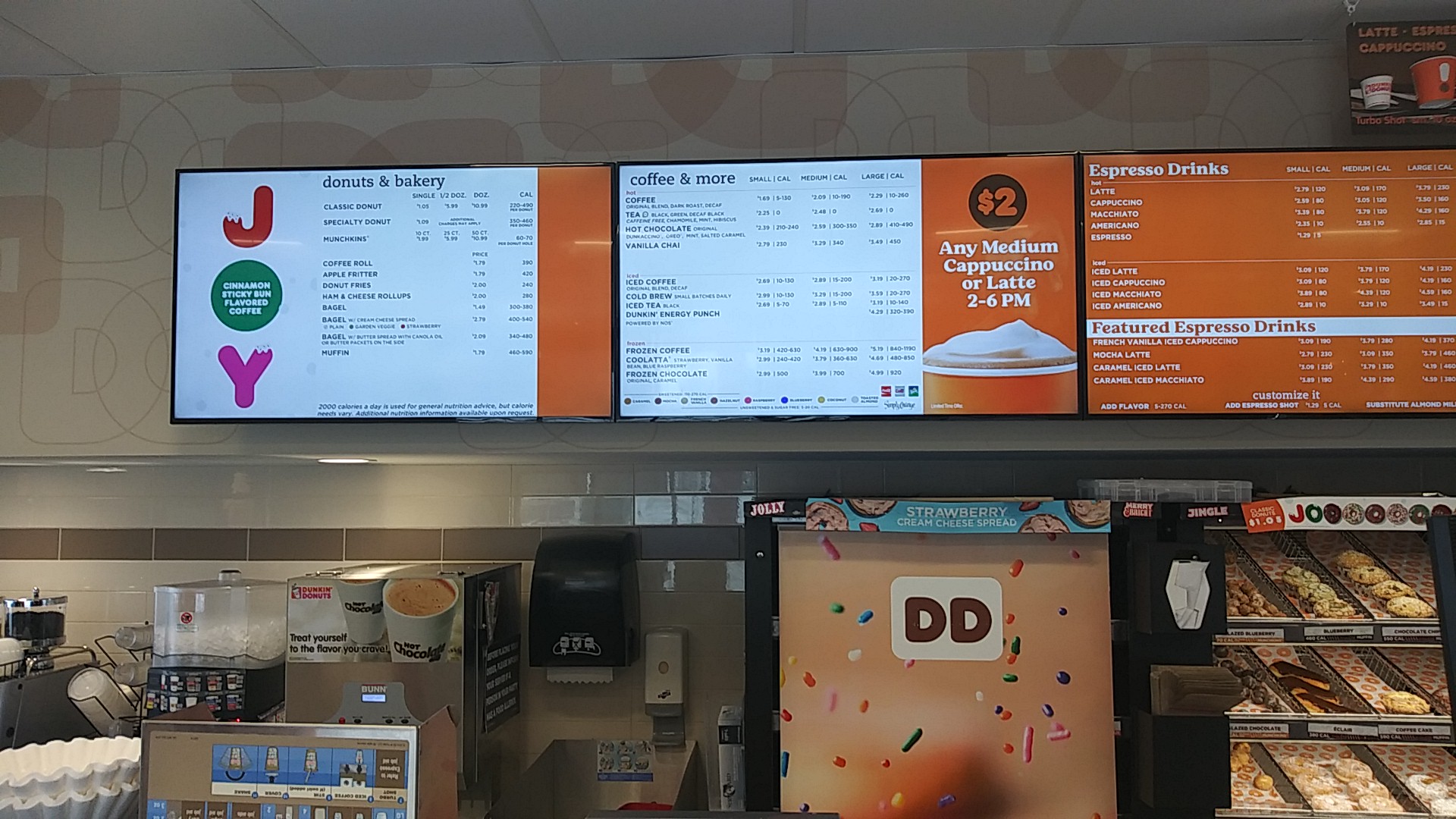 Dunkin' Menu