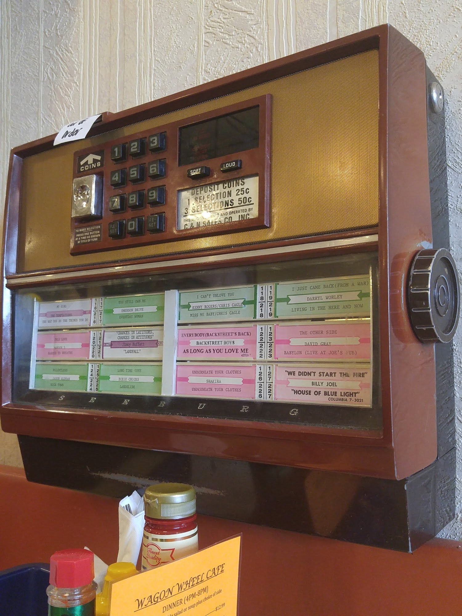 Wagon Wheel Café closed Menu