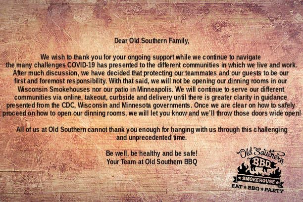 Old Southern BBQ - 44th & France 4501 France Ave S, Minneapolis