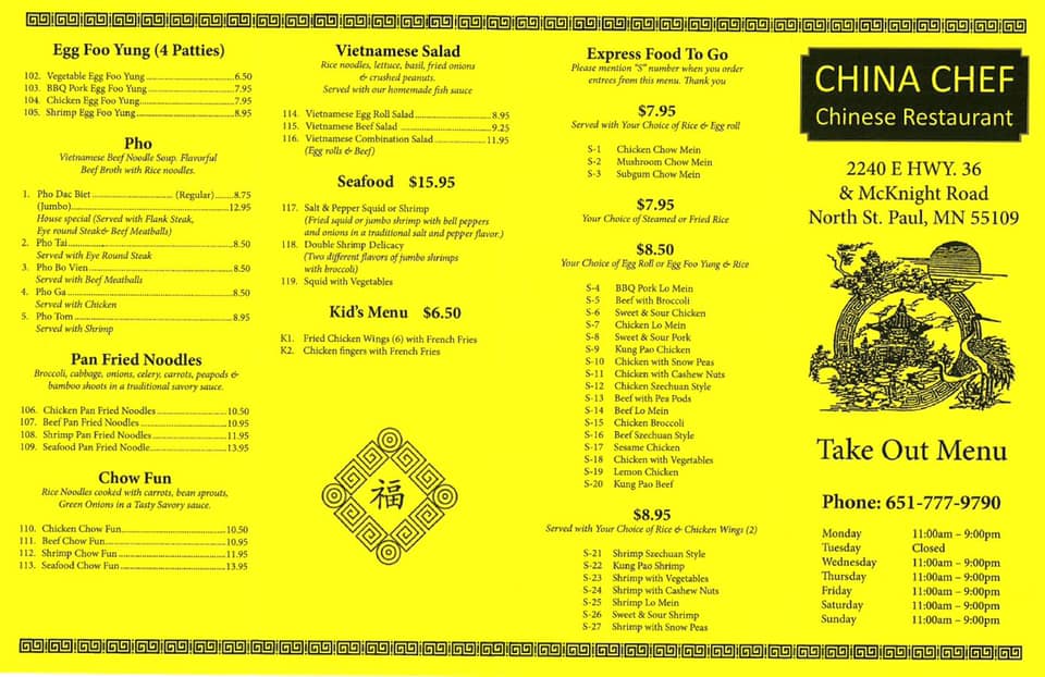 China Chef 2240 MN-36, St Paul
