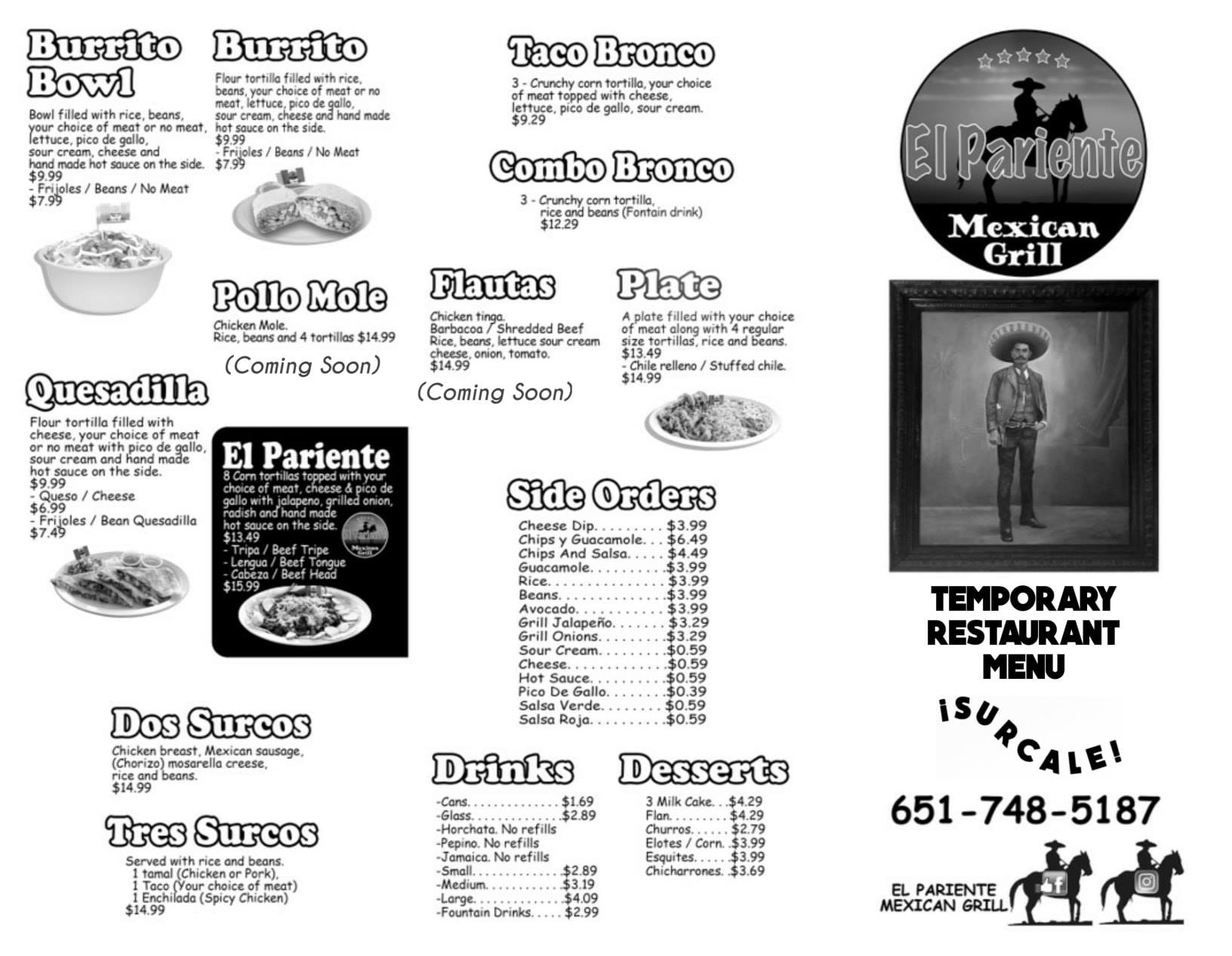 El Pariente Mexican Grill 961 Wildwood Rd, St Paul