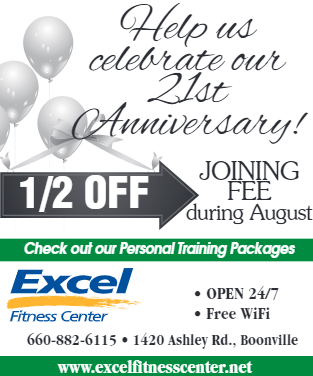 Excel Fitness Center 1420 W Ashley Rd, Boonville Missouri 65233
