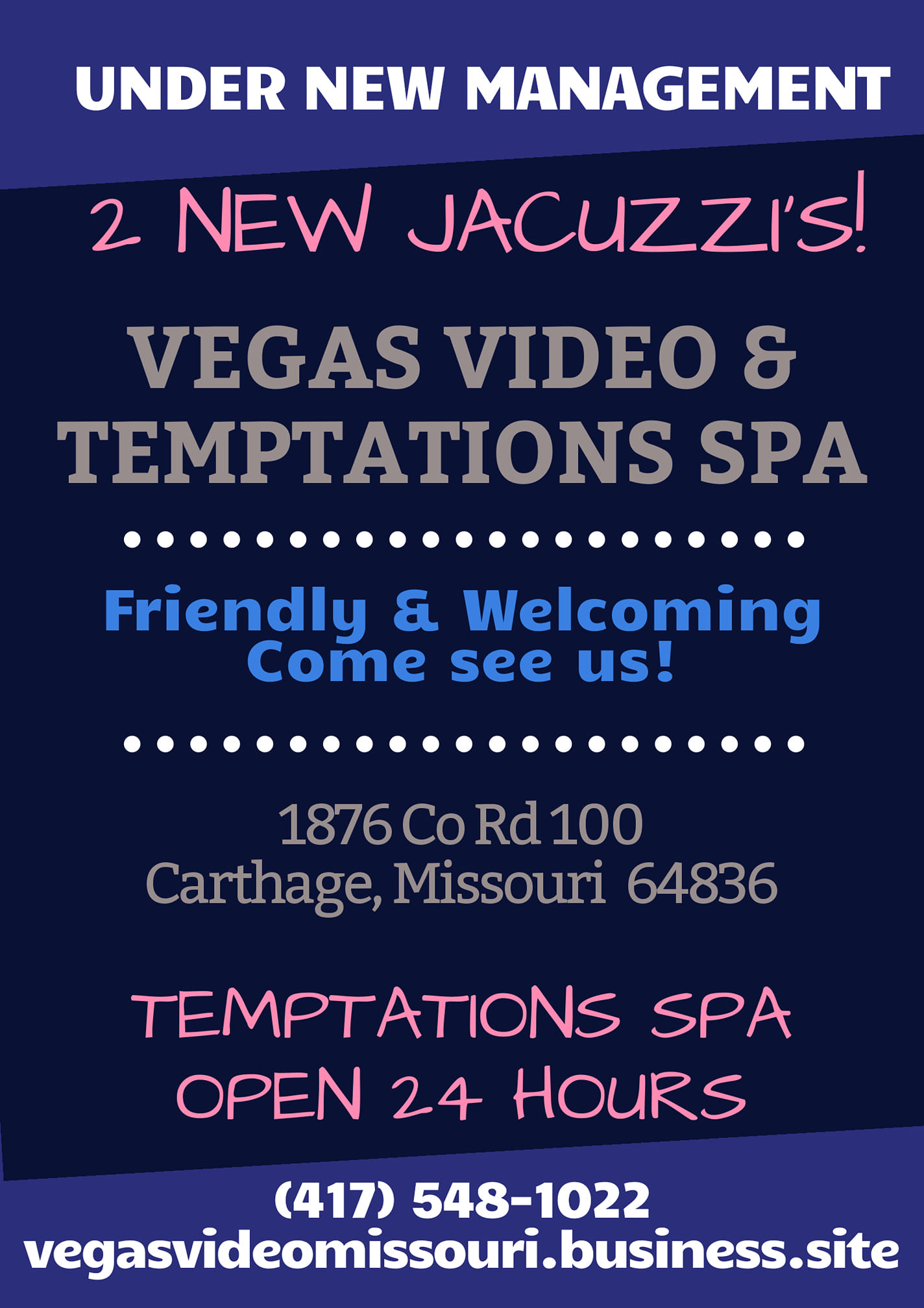 Vegas Video and Temptations Mens Spa