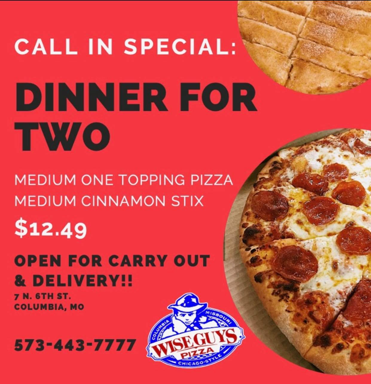 Wise Guys Pizza 7 N 6th St, Columbia