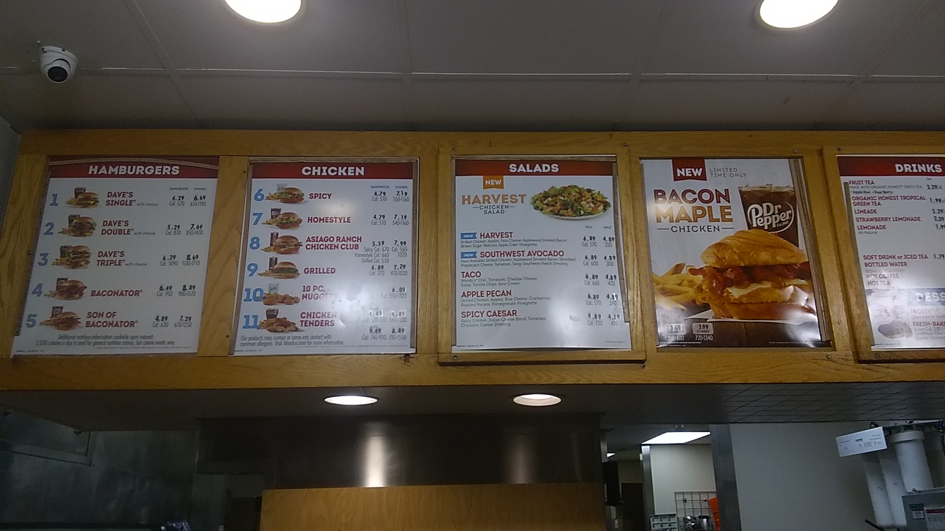 Wendy's Menu