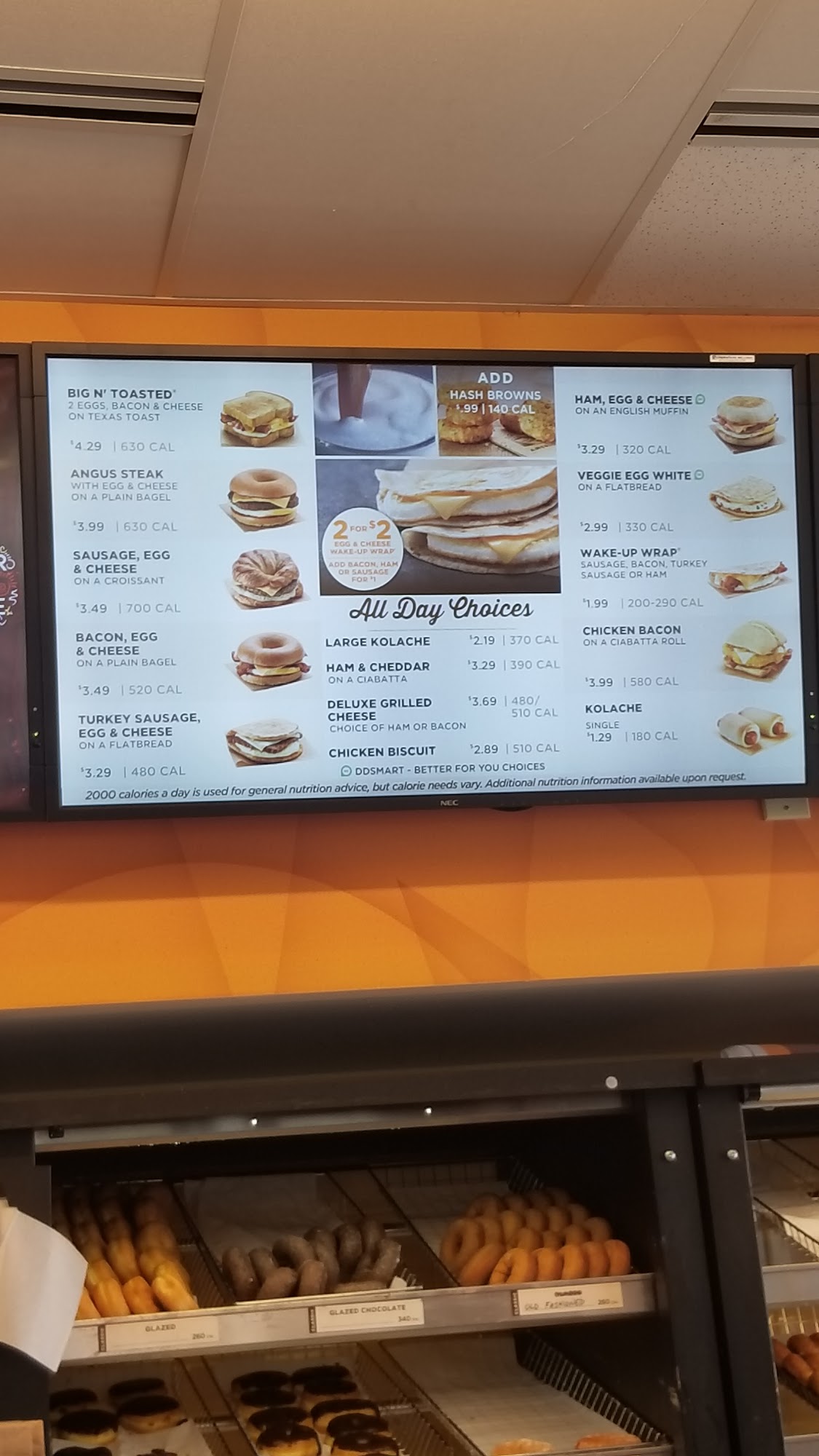 Dunkin' Menu