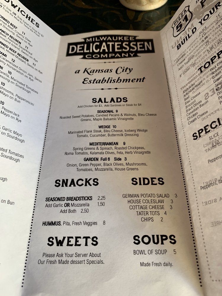 Milwaukee Delicatessen Company 101 W 9th St, Kansas City
