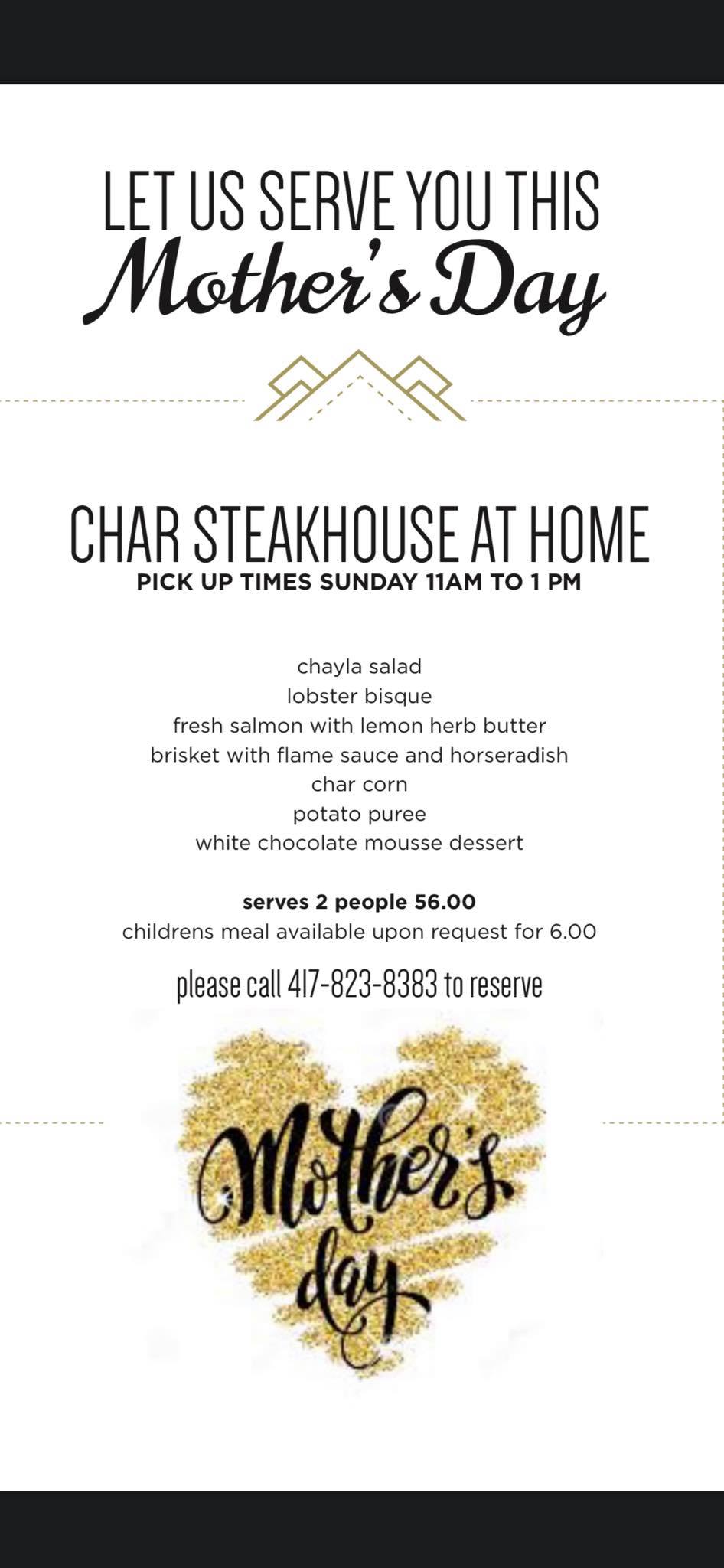 Char Steakhouse and Oyster Bar 1620 E Republic Rd, Springfield