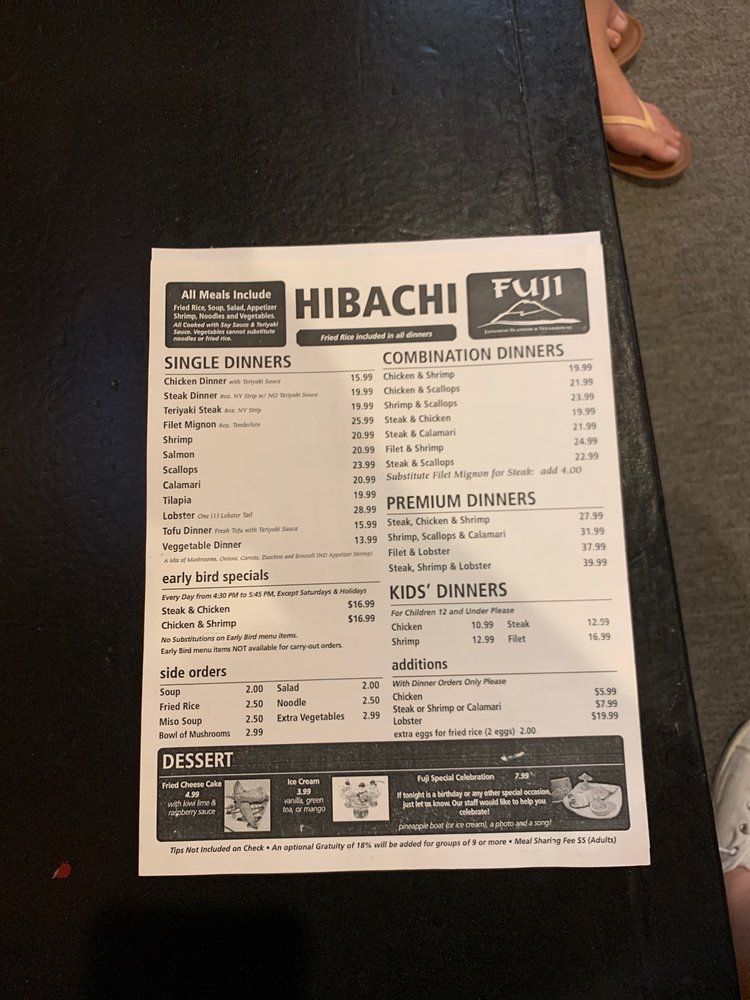 Fuji Japanese Seafood & Steakhouse 2909 S Campbell Ave, Springfield