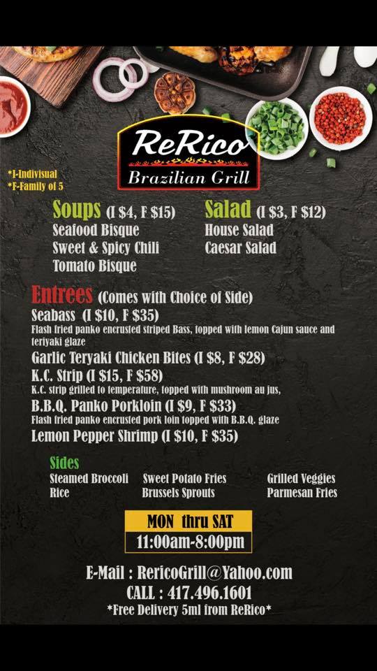 ReRico Brazilian Grill 3371 E Montclair St, Springfield